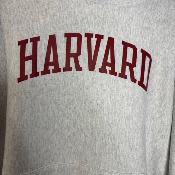Harvard Crimson Champion Reverse Weave Sweatshirt Hoodie Men's XL - Picture 2 of 9